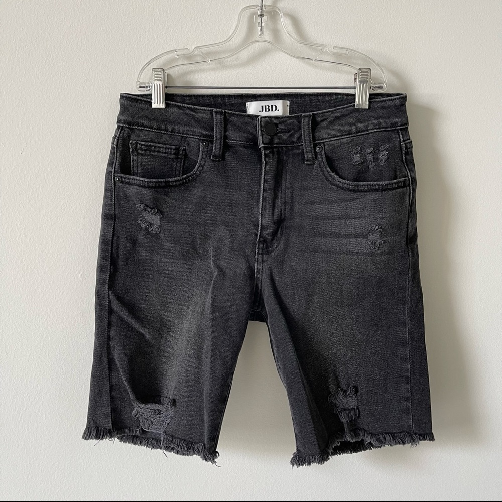 JBD Black Distressed Cutoff Jean Shorts size S
